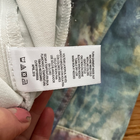 Digitally printed rainbow tie dye stretch denim jacket by Which We Want - Picture 3 of 9